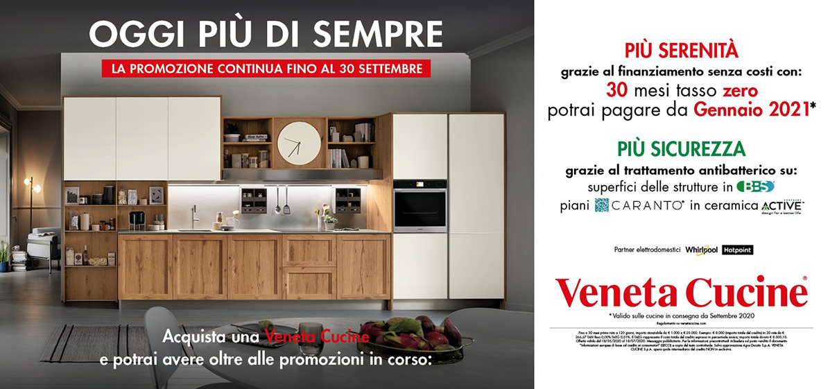 Approfitta della NUOVA PROMOZIONE Veneta Cucine!